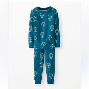Hanna Andersson- organic Kids Blue Ferris Wheel Pajama Set